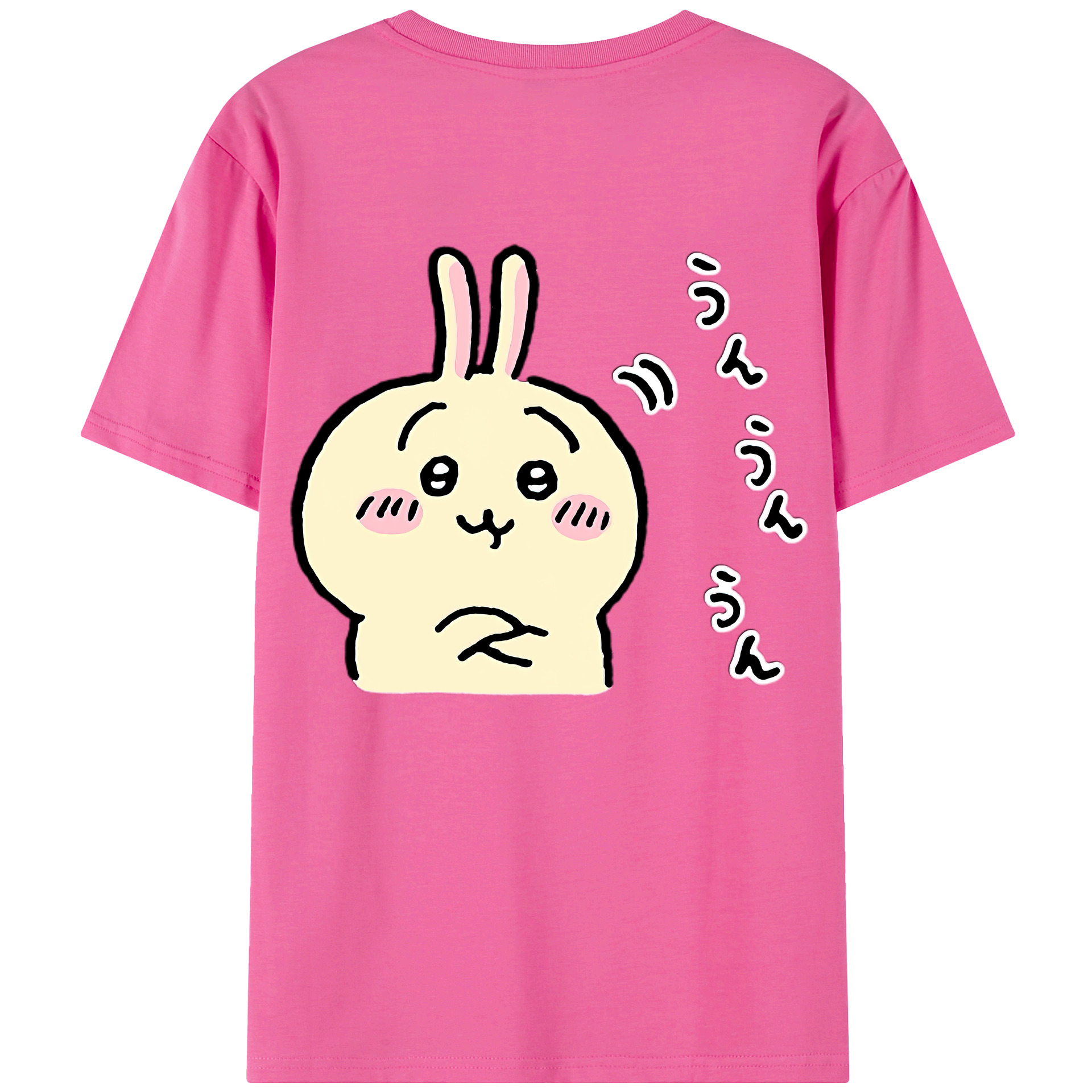 （画像用） ちいかわ うさぎ Chii-kawa usagi レディース半袖Tシャツ(バックプリント)
